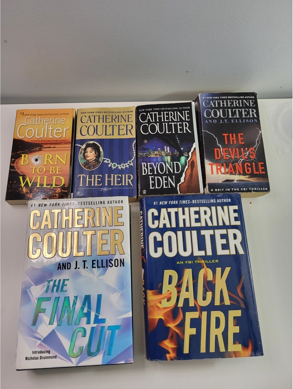 Lot of 6 Catherine Coulter Paperback Books The Final Cut Back Fire & More FBI